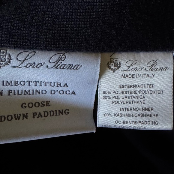 Loro Piana Storm System Goose Down Jacket – Navy, Size M - Picture 5 of 8